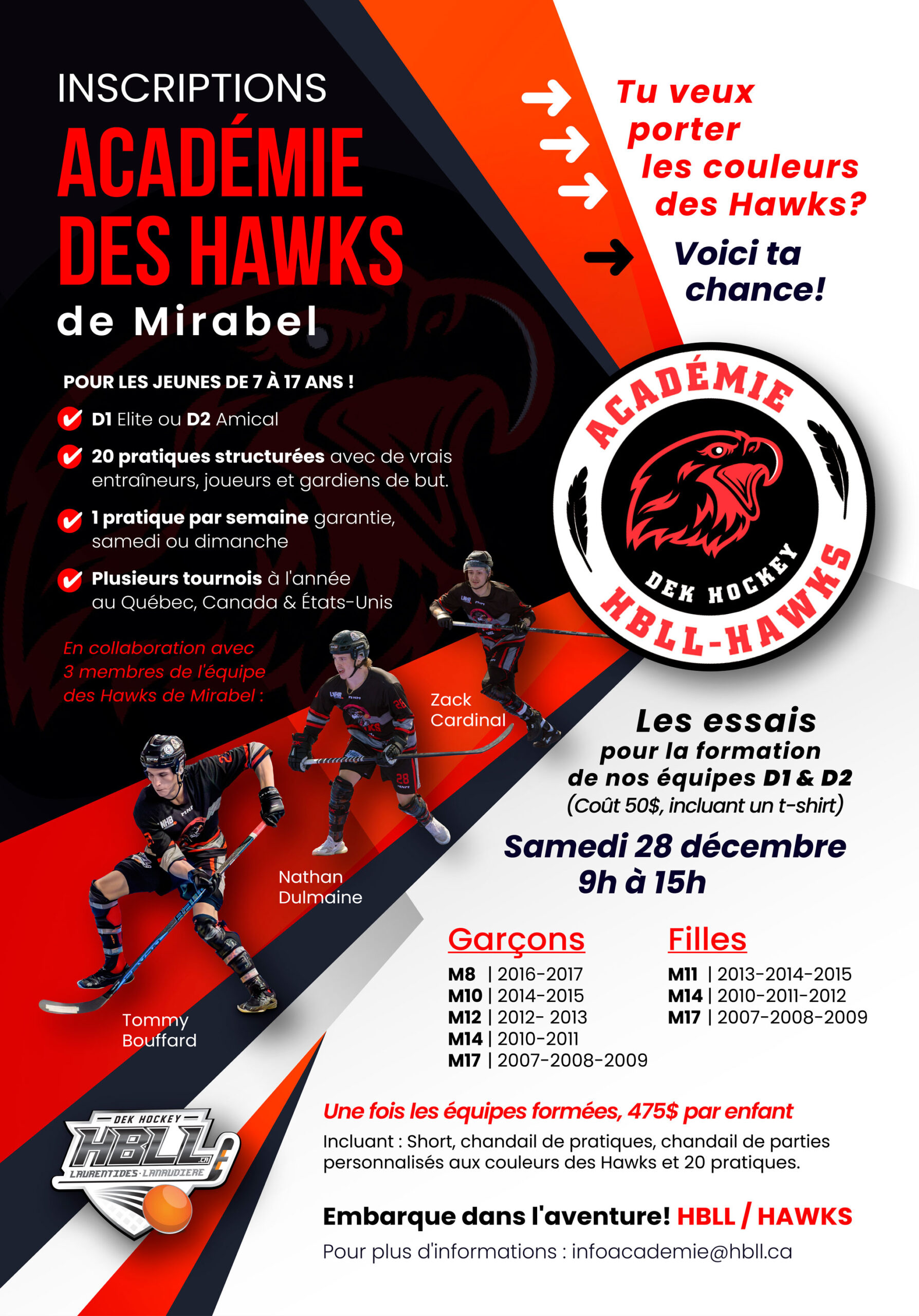 Affiche Académiehawks