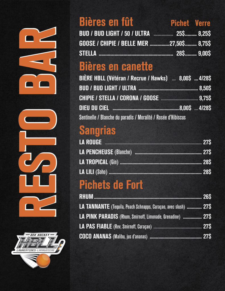 Menu hbll drink 2025 01